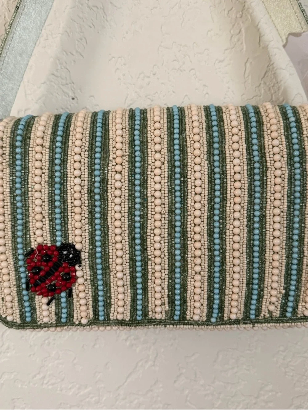 Viral Beaded Ladybug Shoulder Bag with charm - Picture 5 of 7